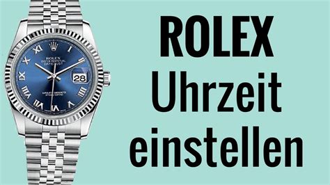 rolex damenuhr aufziehen und einstellen